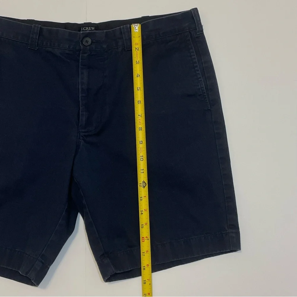 J. Crew Gramercy Men's Navy 100% Cotton Chino Shorts Size 34 W